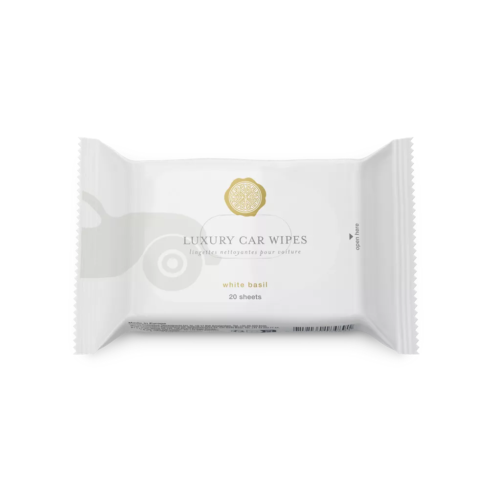 Private Collection White Basil Car Wipes car interior cleaning wipes, 20 x 1 gr