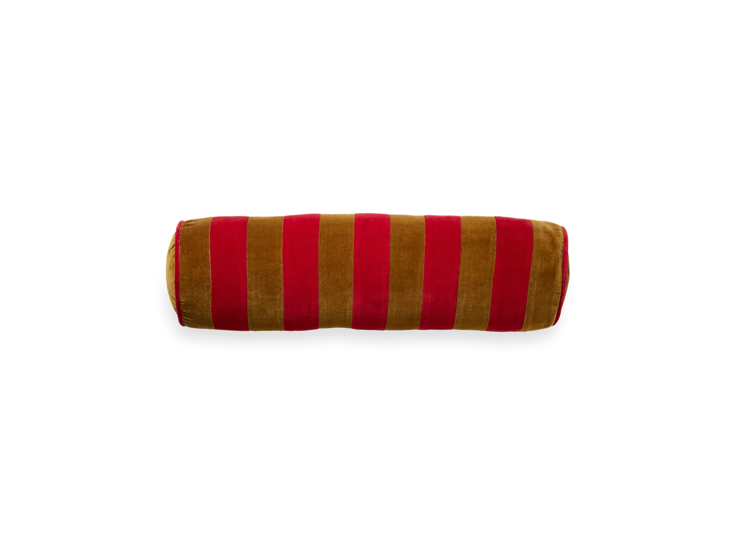 Vellore Bolster Cushion Red Stripes