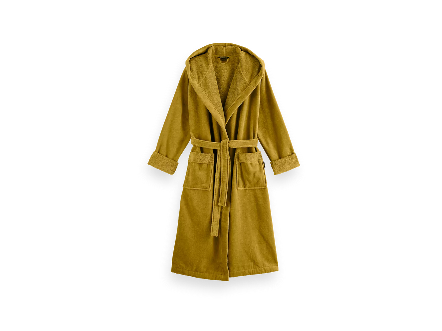 Super Smooth Cotton Bathrobe Women Mustard S