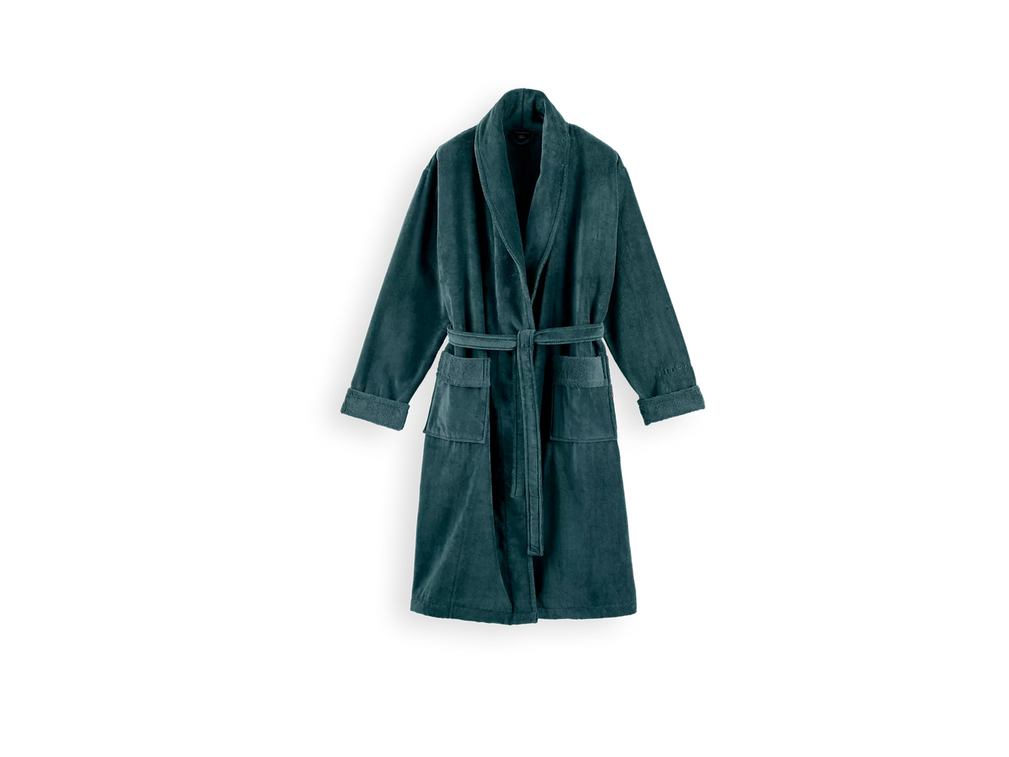 Super Smooth Cotton Bathrobe Men Petrol XL