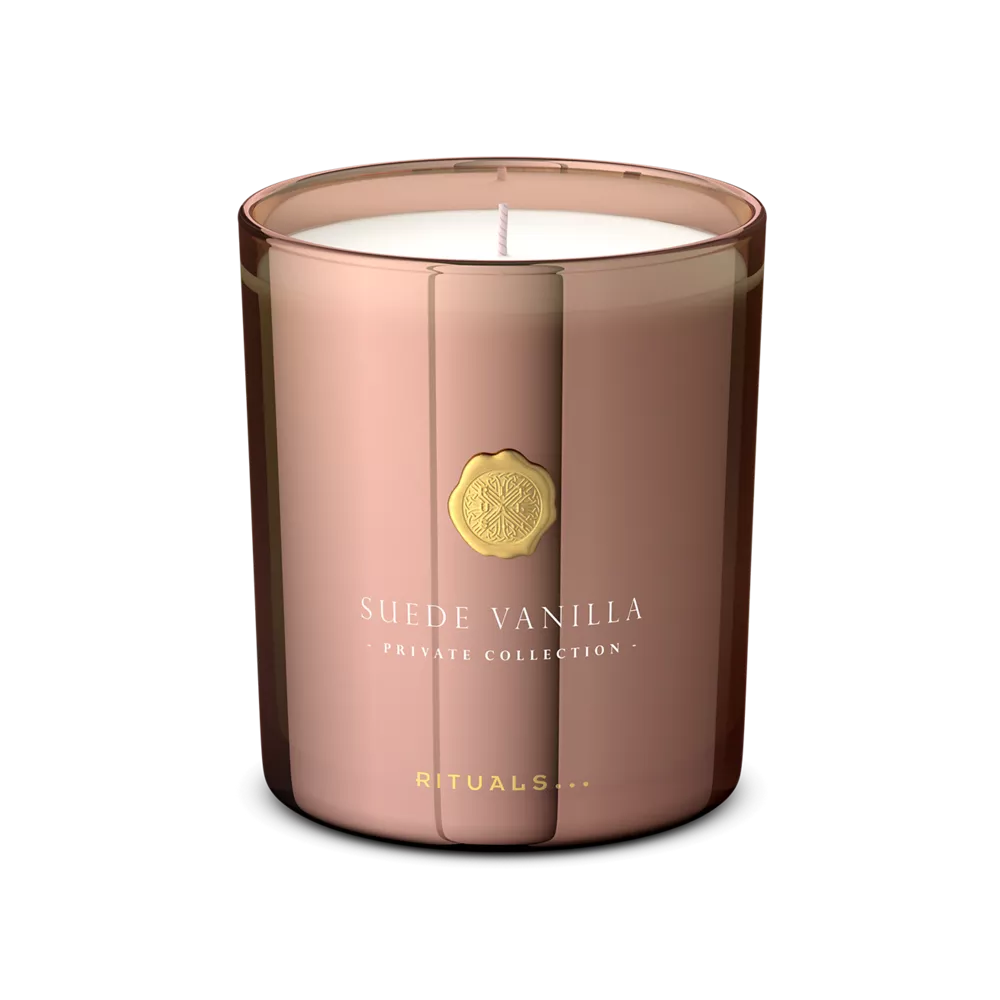 Private Collection Suede Vanilla Scented Candle luxury scented candle, 360 gr