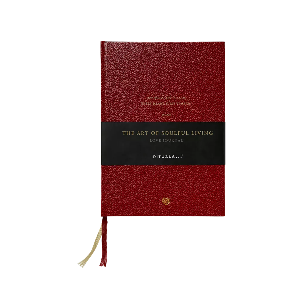 House of Rituals Love Journal handmade notebook with gilt edges