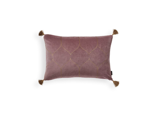 Vellore Cotton Velvet Cushion Cover 60x40cm Vintage Pink