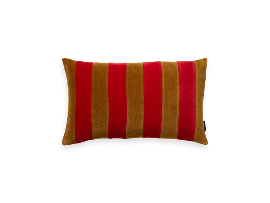 Vellore Cushion Cover Red Stripes 50 x 30cm