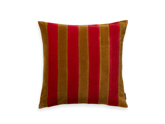 Vellore Cushion Cover Red Stripes 50 x 50cm