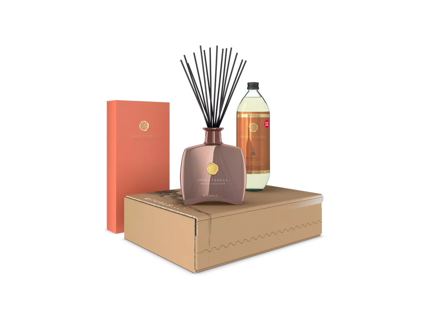 Private Collection Refill Value Box - Suede Vanilla geurstokjes en geurstokjes navulling