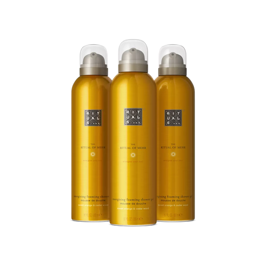 The Ritual of Mehr Shower Foam Value Pack multi-buy pack 3 x shower foam