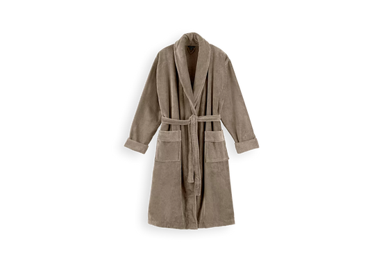 Super Smooth Cotton Bathrobe Men Sand S