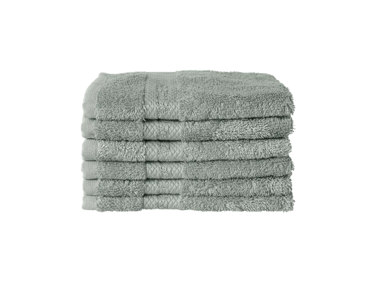 Super Smooth Cotton Guest Towel 30x30cm Misty Jade