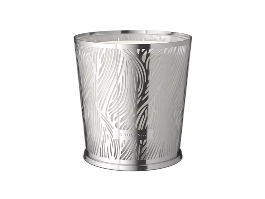 Savage Garden Candle & Metal Leaves Silver Sleeve 2500g