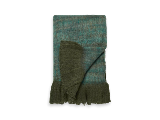 Silk Throw 130x170cm Willow Green