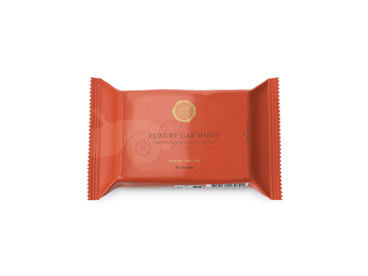Suede Vanilla Car Wipes