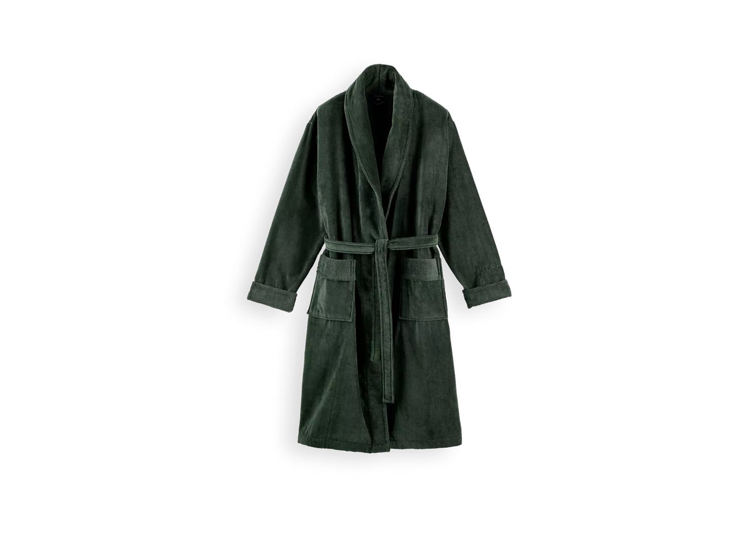 Super Smooth Cotton Bathrobe Men XL Moss Green