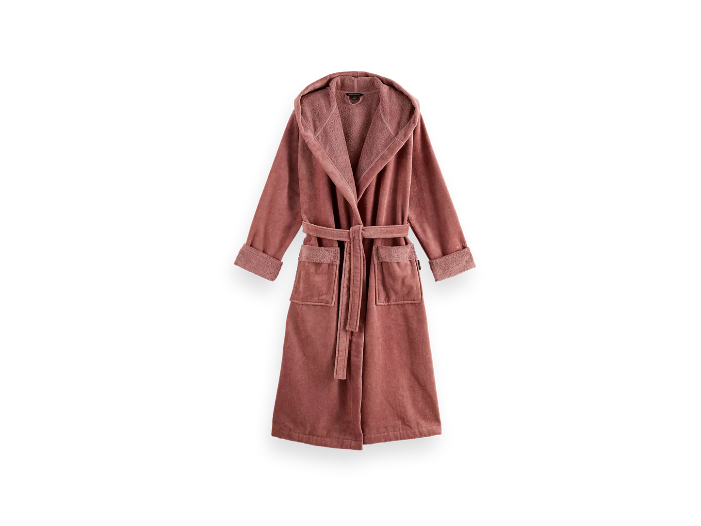 Super Smooth Cotton Bathrobe Women L Powder Pink