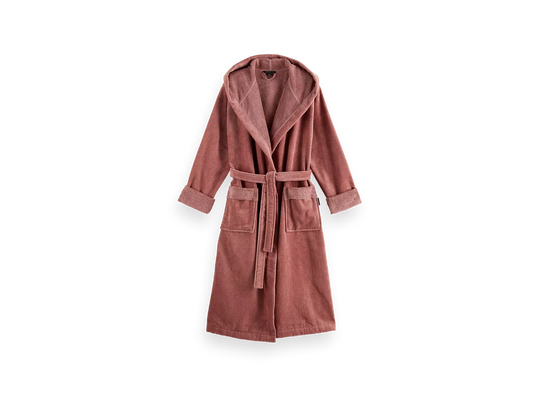 Super Smooth Cotton Bathrobe Women M Powder Pink