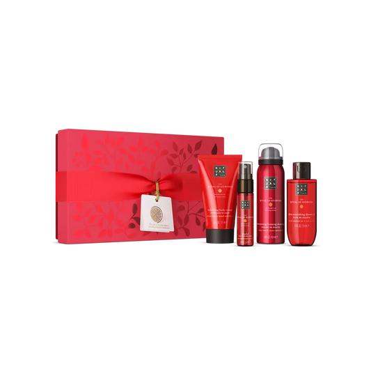 The Ritual of Ayurveda Gift Set S foaming shower gel 50ml, shower oil 75ml, body cream 70ml, hair & body mist 20ml