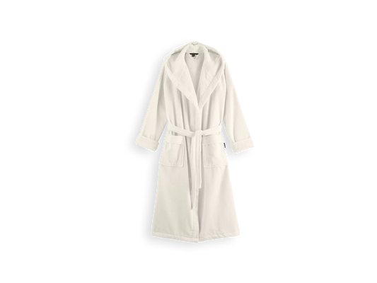 Super Smooth Cotton Bathrobe Women M Off White