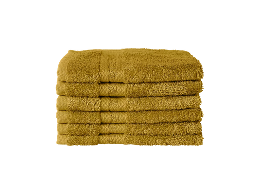 Super Smooth Cotton Guest Towel 30x30cm Mustard