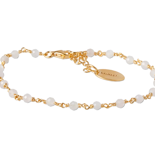 House of Rituals Bead Chain Bracelet gold plated bracelet with gemstone