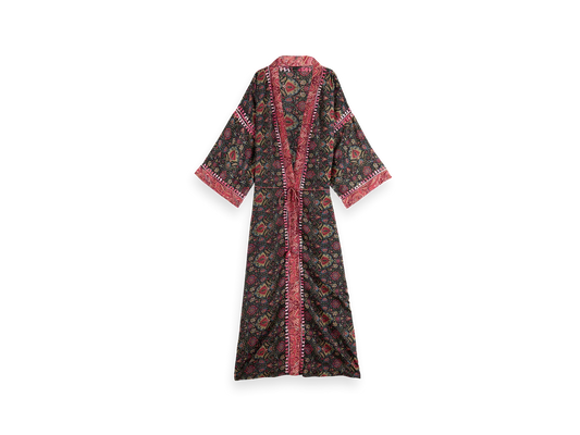 Jaipur Saree Kimono Pomegranate Long